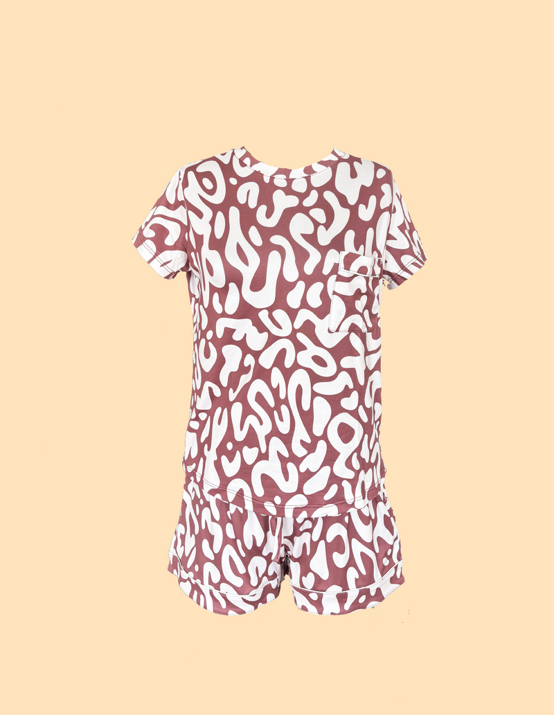 Animal Print Terracota short
