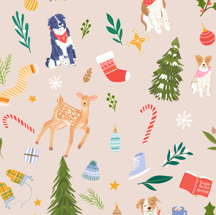 PREORDER Dulce navidad beige bebé